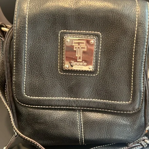 Tignanello cross body purse black leather - Picture 10 of 16
